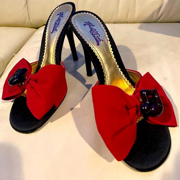 Hale Bob ALTERED Music note embellished heels 7.5 - Picture 5 of 10
